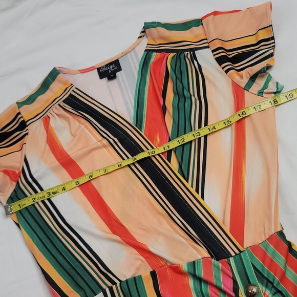 Beige by eci multicolored dress sz Med - Picture 7 of 10